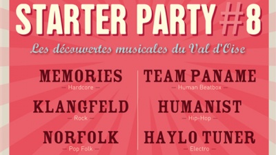 [Concert] STARTER PARTY #8 : les découvertes du Val d'Oise en live !