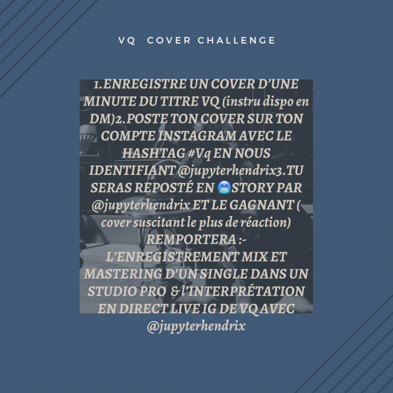 #VQ challenge : enregistrement, mix et mastering en studio pro à gagner !