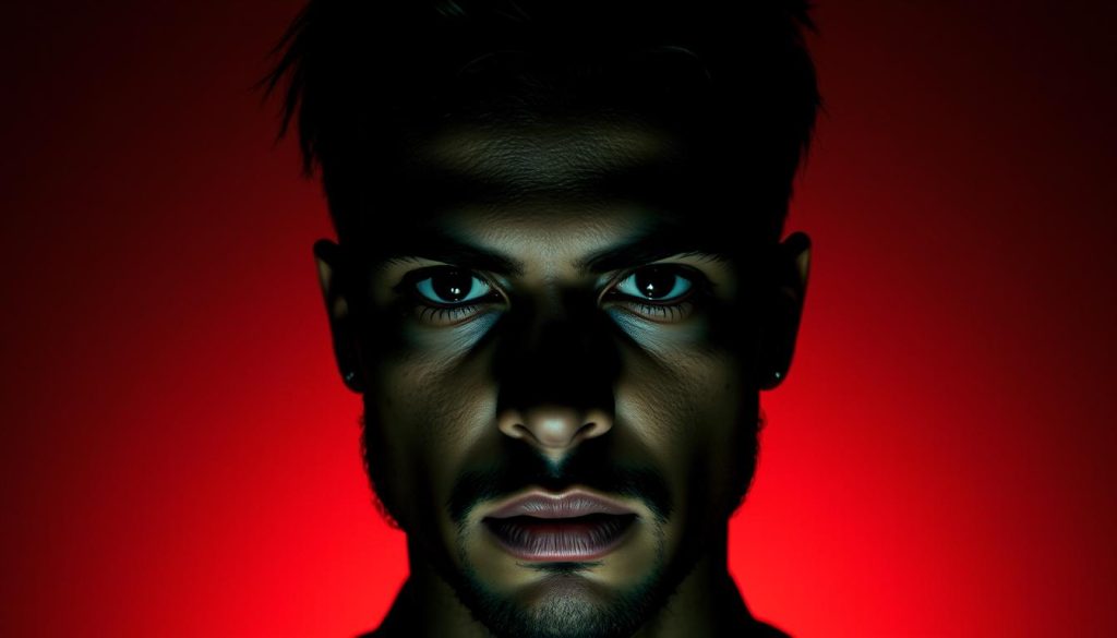 A striking album cover featuring a captivating close-up of the French rapper Nekfeu, his intense gaze commanding attention. The background is a rich, textured gradient, hinting at the depth and complexity of the album's musical influences. Lighting is dramatic, with chiaroscuro effects casting shadows that accentuate Nekfeu's distinctive features. The overall aesthetic evokes a sense of introspection and artistic sophistication, reflecting the album's position as a landmark in French hip-hop. The composition is balanced and visually striking, drawing the viewer into the world of "Feu" and the musical journey it represents. A striking album cover featuring a captivating close-up of the French rapper Nekfeu, his intense gaze commanding attention. The background is a rich, textured gradient, hinting at the depth and complexity of the album's musical influences. Lighting is dramatic, with chiaroscuro effects casting shadows that accentuate Nekfeu's distinctive features. The overall aesthetic evokes a sense of introspection and artistic sophistication, reflecting the album's position as a landmark in French hip-hop. The composition is balanced and visually striking, drawing the viewer into the world of "Feu" and the musical journey it represents.